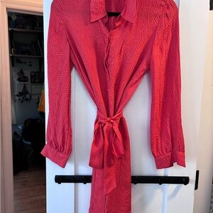 Diane Von Furstenberg Vibrant Textured Silk Shirt